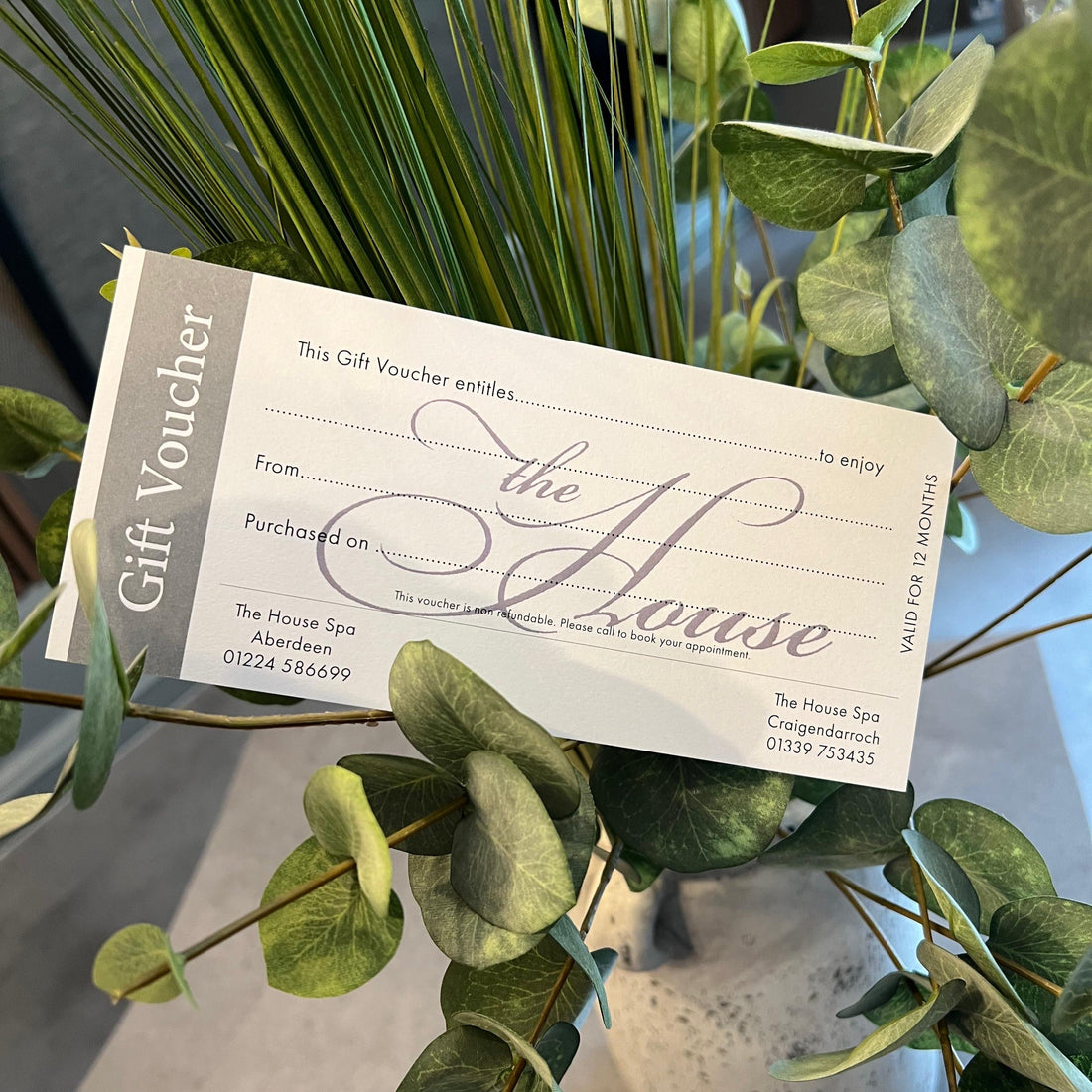 Gift Vouchers for Beauty and Salon at The House Aberdeen